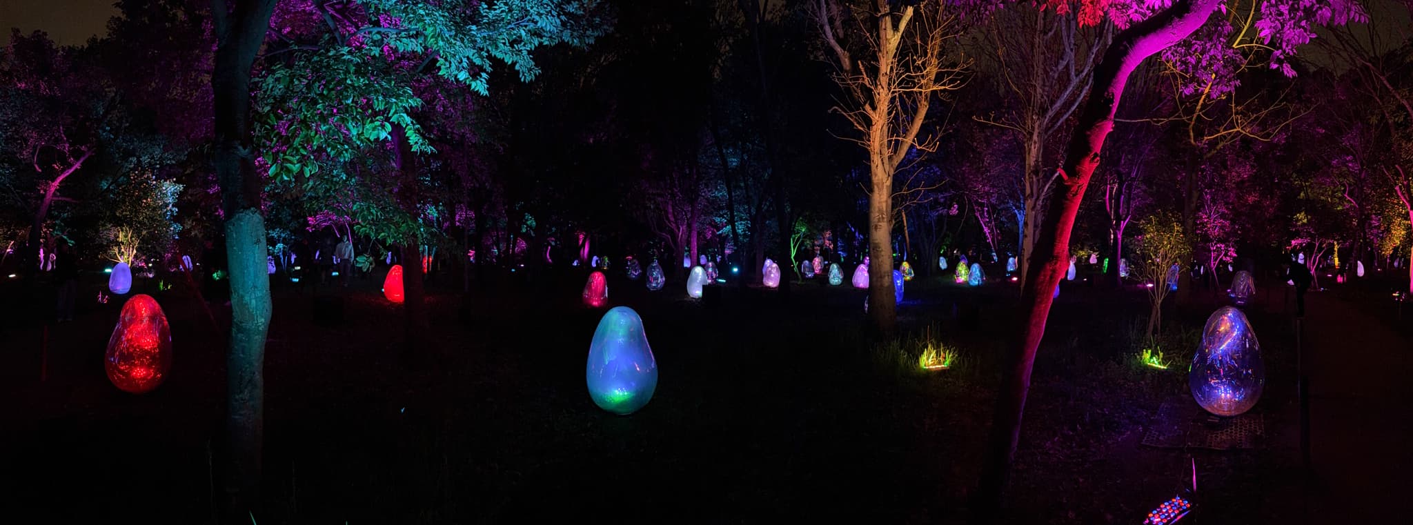 blobs at teamlab botanical garden