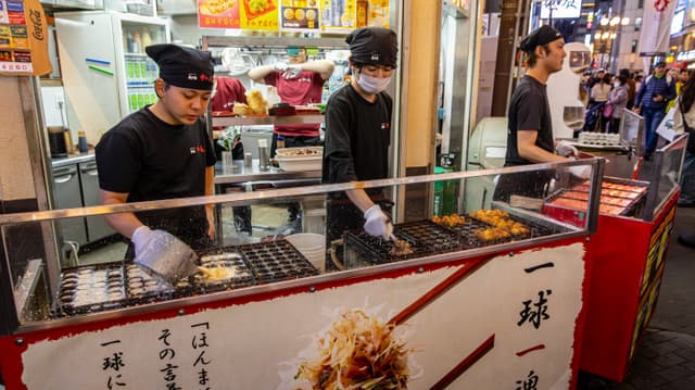 Takoyaki vendors